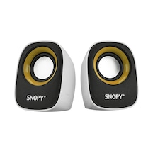 Snopy SN-120 USB Hoparlör Beyaz - Sarı