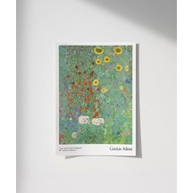 Çerçevesiz Poster Gustav Klimt Ayçiçekli Çiftlik Bahçesi 2