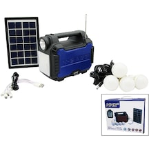 3ın1 - Solar 2in1 Sabit El Feneri - Radyo - Mp3 Bluetooth - Usb/ Çok Renkli