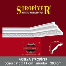 Stropiyer Alçısız Kartonpiyer Açelya Modeli 10 Adet = 20 Metre