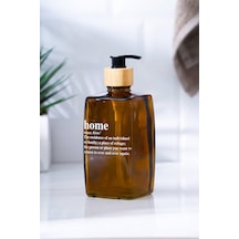 Buççin Online Mağaza Louvre Cam Sıvı Sabunluk - 500 Ml - Kahverengi Hnr-07620 Cam Kahverengi Çok Renkli