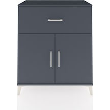 Hyperion Şifonyer Tek Raflı Tek Çekmeceli 2 Kapaklı 88x44x106 Antrasit-antrasit Antrasit