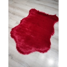 Yamalıhome Peluş Halı Apost Kırmızı Post Halı 100X150 Cm