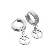 Yeni Moda Sallantılı Erkek Küpe Çelik Takı Aksesuar W P24 T5 Çelik