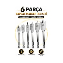 6 Parça Yaprak Matkap Ucu Seti 10-25 Mm Ahşap Delme Uçları