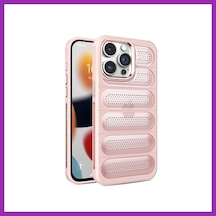Bezos İphone 15 Pro Uyumlu Kılıf Airmax Silikon Kapak - Pembe Bty