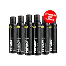 Privacy Man Erkek Sprey Deodorant 6x200 Ml