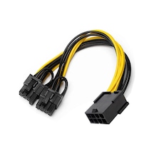 8 Pin Pcıe 2 X Pcıe 8 6+2 Pin Grafik Kartı Y-splitter Güç Kablosu