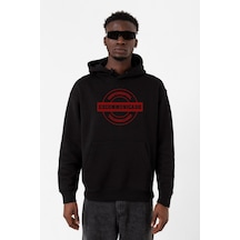 John Wick Continental Excommunicado Siyah Erkek 3ip Kapşonlu Sweatshirt Siyah