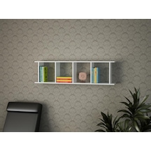 Dekorister Snow Duvar Rafı Beyaz