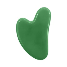 Büyük Gua Sha Kalp Doğal Yeşim Taşı Yüzü Kaldırmak, Şişkinliği Azaltmak Ve Sıkmak İçin