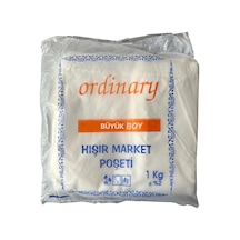 Ordinary Beyaz Market Poşeti Torbası Hışır Atlet Poşet Büyük Boy 1 KG 30 x 60 CM