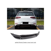 Vw Golf 7 Arka Tampon Difüzörü 7 5 Görünüm Çift Çıkış Parlak Siyah