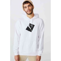 Anime Note Book Baskılı Beyaz Erkek Örme Kapşonlu Sweatshirt