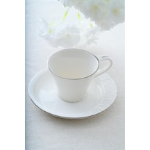 Acar Montreal 6 Kişilik Kahve Fincanı Takımı - 220 Ml Beyaz