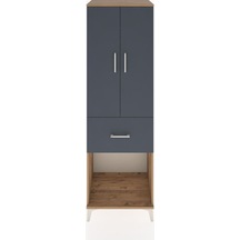 Hyperion Dolap Tek Raflı Tek Çekmeceli Tek Askılı 60x44x195 Ç... Çam