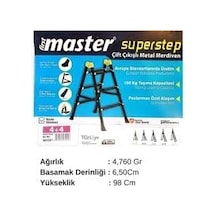 Süperstep Çift Çıkışlı Merdiven 4+4