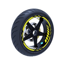 Floresan Sarı Moto GP İç Dış Jant Şeridi Takım Sticker Çınar Extreme