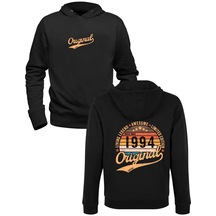 Vintage Living Legend 1994 Siyah Ön Arka Baskılı Sweatshirt 001