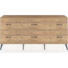 Arges Konsol 6 Çekmeceli 176x30x83 Aytaşı-antrasit/çam Antrasit/çam
