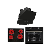 Alveus Europe MFA 627 - Vitro 641 - MOD 3000 Siyah Ankastre Set
