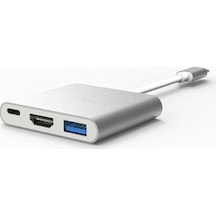 Type-c Hdmı 3 İn 1 Adapter Hdmı Usb 3.0 Çevirici Dönüştürücü Adap