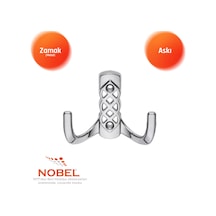 Karatay Askı, Metal Vestiyer Askısı, 49 Gr, Dolap Ve Duvar Askılığı, Krom Vidalı