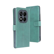 Xiaomi Redmi Note 14 Pro 5g Uyumlu Kılıf Trend S Plus Kapaklı Kılıf - Yeşil
