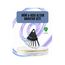 9 Parça Alyan Anahtar Seti Altıgen Uçlu Mobilya Ve Tamir İçin