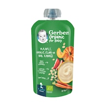 Gerber Organik Yulaf Havuç Elma Bal Kabağı Püresi 110 G - 5 Adet Tarı