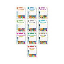 Kukla Çizgi Çizgi Etkinlik Çıkartmalı Aktiviteler Seti 10 Kitap