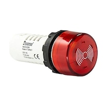 Emas Ledli Kırmızı Bazır 220v Ac/dc Siren Buzzer 22mm