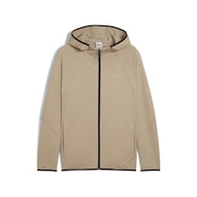 Puma Evostrıpe Warm Fz Hoodie Erkek Yetişkin Ceket Kahverengi