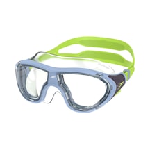 Speedo Üniseks Gençlik Biofuse Maske Dalış Leak Free Ergonomik Tasarım, Purple, Tek Beden Açık Gri