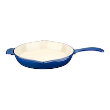 Lava Döküm Yuvarlak Kızartma Tavası Metal Saplı 28 CM