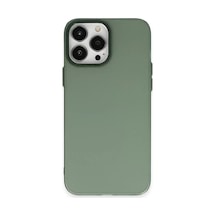 Newface Apple iPhone Uyumlu  14 Pro Kılıf Modos Metal Kapak - Koyu Yeşil