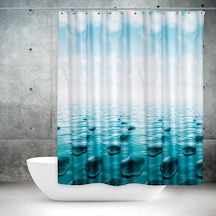 Stone Banyo Perdesi, Duş Perdesi, 180x200cm Diğer