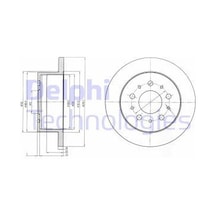 DELPHI BG4061 FREN DİSKİ ARKA DUCATO III 06- / BOXER III 06- / JU