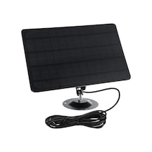 Lemestar 360 Dönebilir Su Geçirmez 10w Güneş Paneli - Usb Kamera Şarjı İçin Monokristal Solar Plaka
