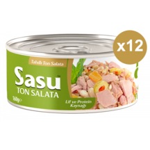 Sasu Tahıllı Ton Salata İri Parça 12 x 160 G