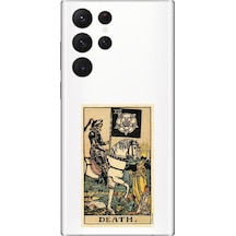 Samsung Galaxy S22 Ultra Uyumlu Şeffaf Kılıf Death Tasarımlı