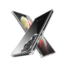 Galaxy Uyumlu S22 Ultra Kılıf Klfs Forst Kapak - Renksiz Renksiz