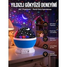 Yıldız Görünümlü Gece Lambası Renkli Masa Lambası Gökyüzü Projeksiyon Diğer 72038369