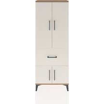 Arges Dolap 3 Raflı Tek Çekmeceli 4 Kapaklı 60x30x163 Çam-aytaşı Atlas Çam