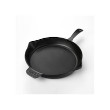 Lava Döküm Kızartma Tavası 34 CM Siyah Yuvarlak