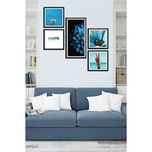 Collage Style 5 Parçalı Mdf Tablo Atf242 Çok Renkli - 713606005 Çok Renkli