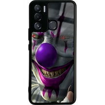 Tecno Pova Neo Joker Tasarımlı Glossy Telefon Kılıfı Siyah