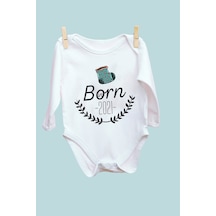 Babylimon Born In Çarık Desenli Uzun Kol Body Beyaz - 101516757 Beyaz