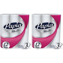 Papia kağıt Havlu 24 Lü Set (3 Katlı) (2PK*12)