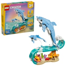 LEGO® Creator 3'ü 1 Arada Deniz Hayvanları: Güzel Yunuslar 31385 – 9 yaş ve üzeri çocuklar için Yaratıcı Oyuncak Yapım Seti (542P)